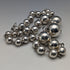 Vintage sterling silver large bead necklace 111g